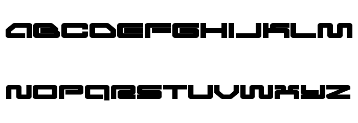 Ranger Force Expanded Font LOWERCASE