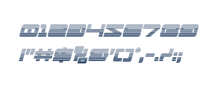 Ranger Force Gradient Italic Other Characters