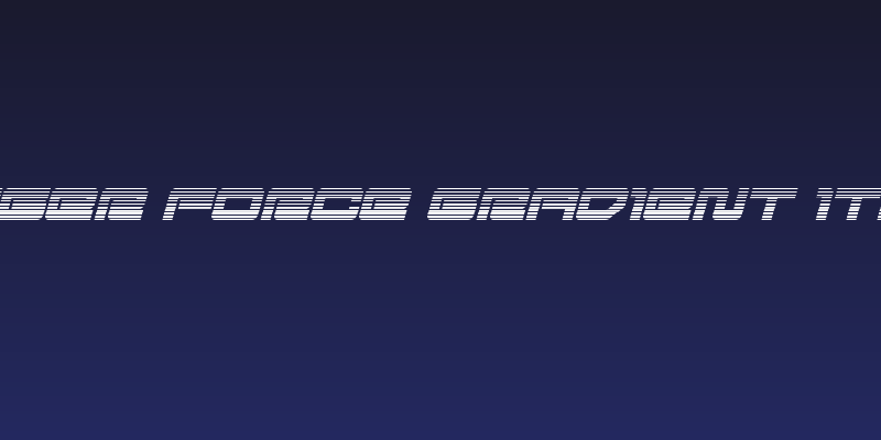 Ranger Force Gradient Italic Social Header