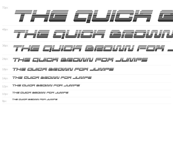 Ranger Force Gradient Italic Waterfall