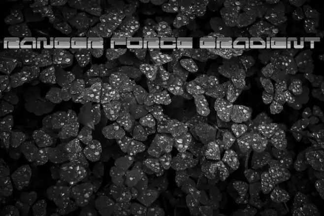 Ranger Force Gradient Font examples