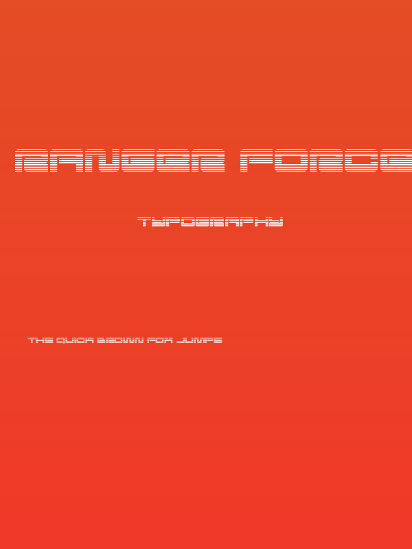 Ranger Force Gradient Poster