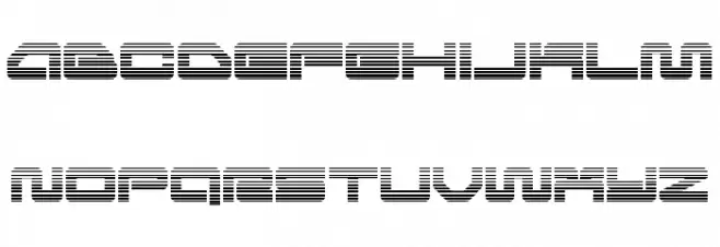 Ranger Force Gradient フォント 小文字