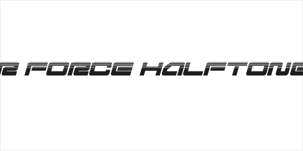 Ranger Force Halftone Italic Logo