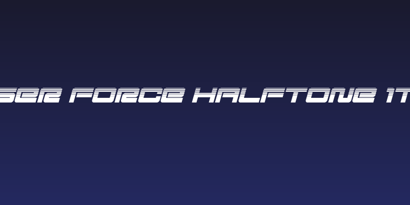 Ranger Force Halftone Italic Social Header