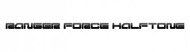 Ranger Force Halftone  Frei Schriftart Herunterladen