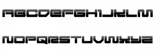 Ranger Force Halftone Шрифта ВЕРХНИЙ