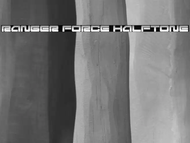 Ranger Force Halftone Font examples