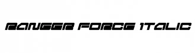 Ranger Force Italic  Frei Schriftart Herunterladen