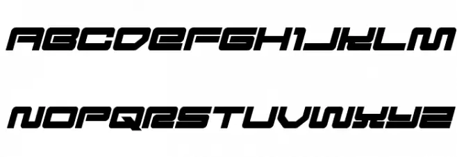 Ranger Force Italic Schriftart Groß
