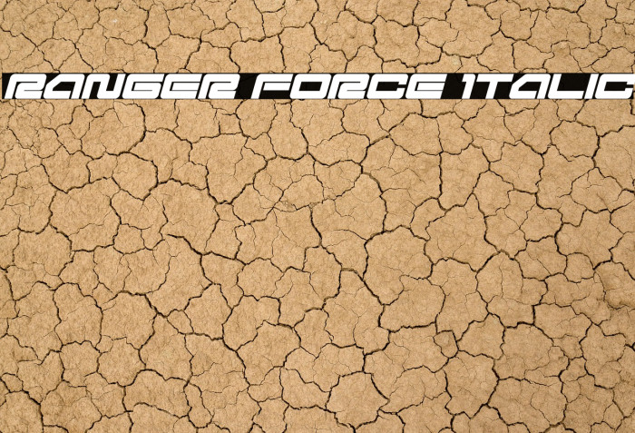 Ranger Force Italic Example 1