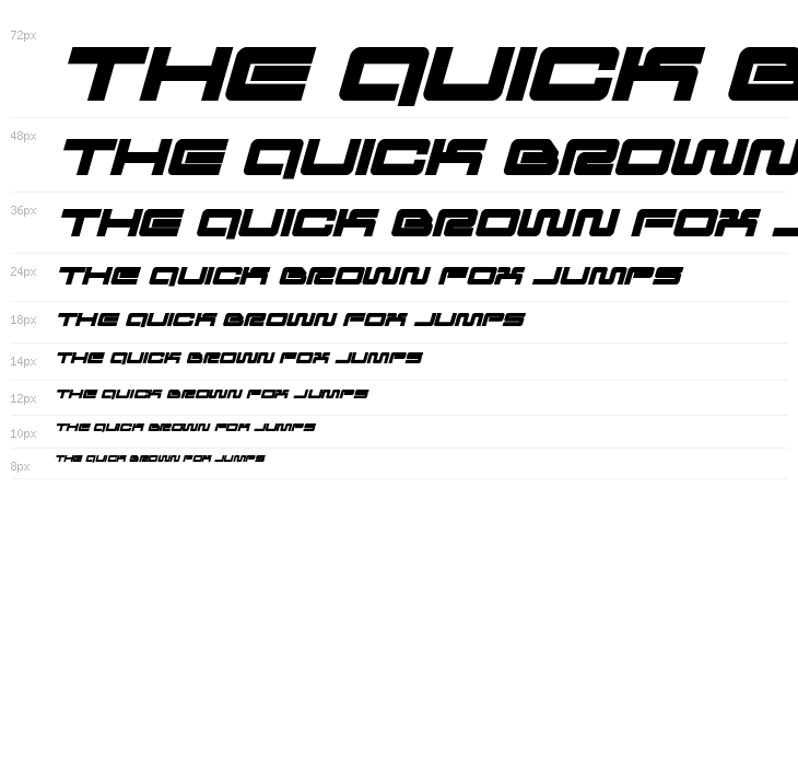 Ranger Force Italic Waterfall