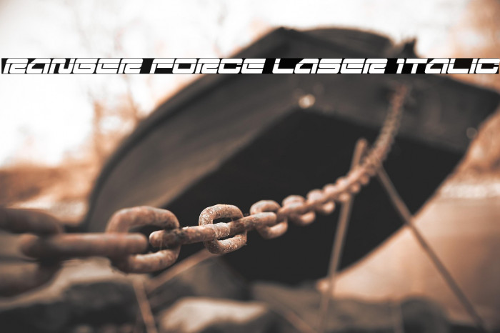 Ranger Force Laser Italic Example 2