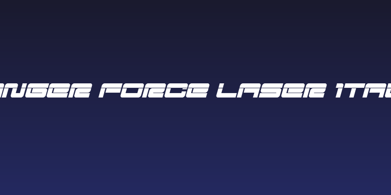 Ranger Force Laser Italic Social Header
