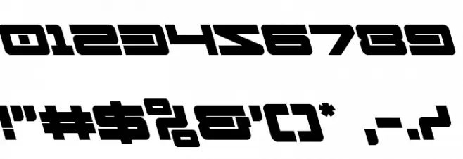 Ranger Force Leftalic Font OTHER CHARS