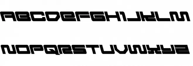 Ranger Force Leftalic Schriftart Groß
