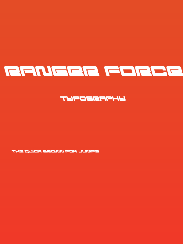 Ranger Force Leftalic Poster