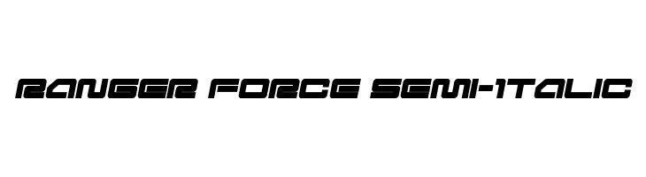Ranger Force Semi-Italic  Скачать бесплатные шрифты