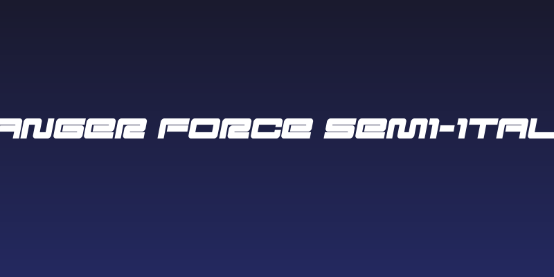 Ranger Force Semi-Italic Social Header
