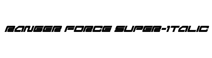 Ranger Force Super-Italic  Descarca Fonturi Gratis