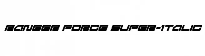 Ranger Force Super-Italic  Frei Schriftart Herunterladen