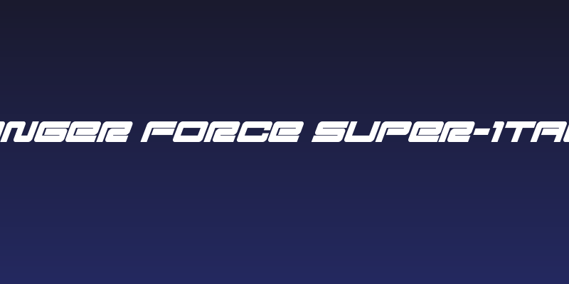 Ranger Force Super-Italic Social Header