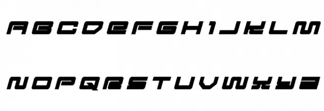 Ranger Force Title Italic Polices MAJUSCULES