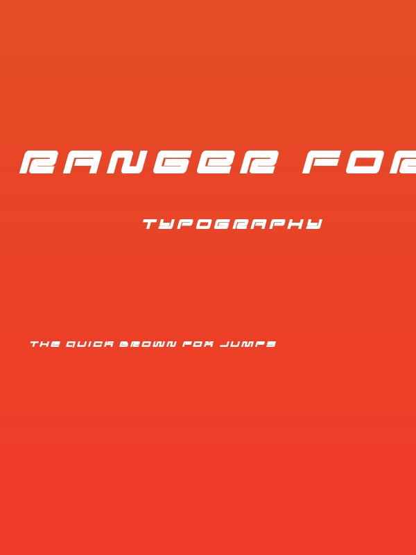 Ranger Force Title Italic Poster