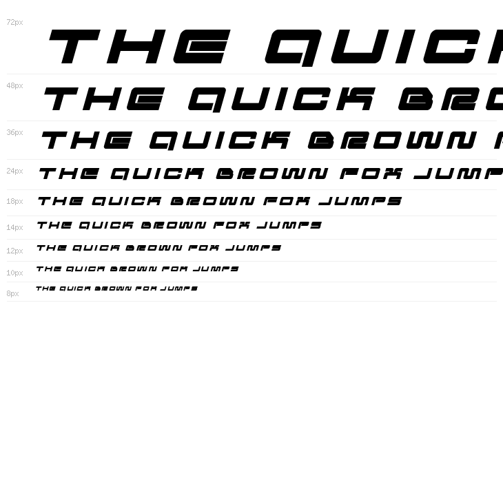 Ranger Force Title Italic Waterfall