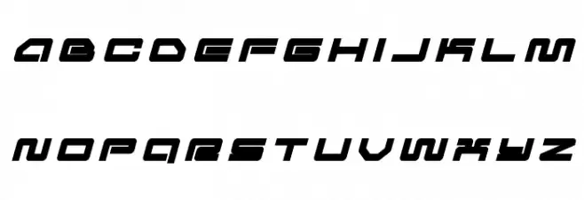 Ranger Force Title Italic خط أحرف صغيرة
