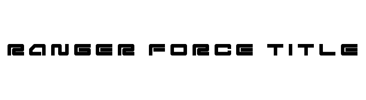 Ranger Force Title  Frei Schriftart Herunterladen