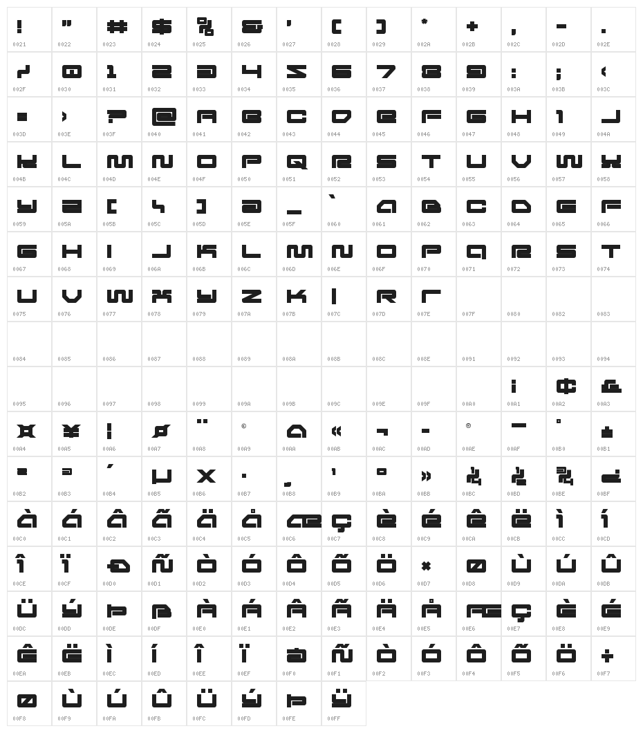 Ranger Force Title Character Map