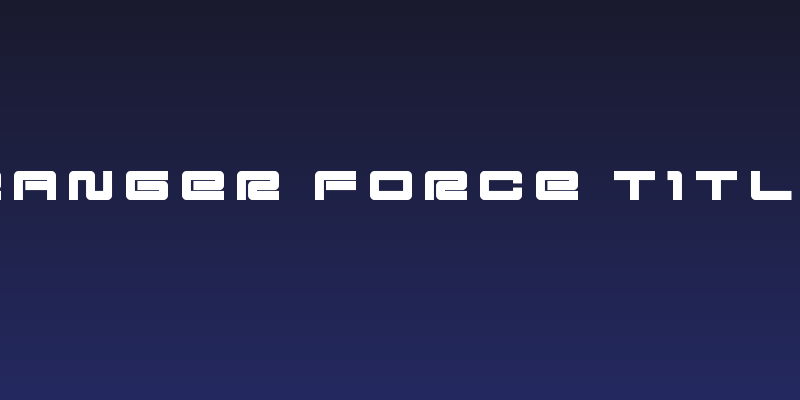 Ranger Force Title Social Header