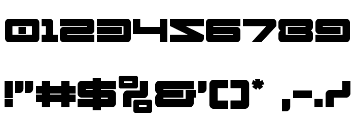 Ranger Force Font OTHER CHARS
