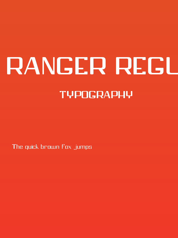 Ranger Regular Poster