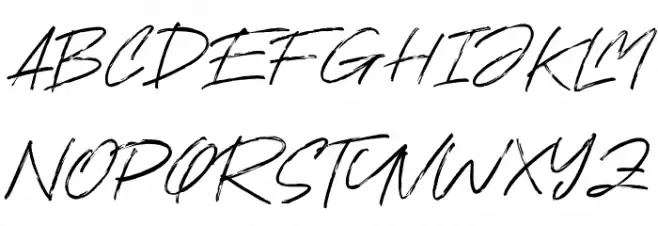 Ranget Schriftart Groß