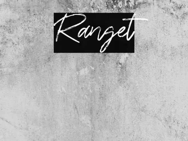 Ranget Font examples