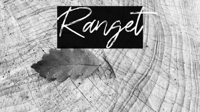 Ranget Font examples