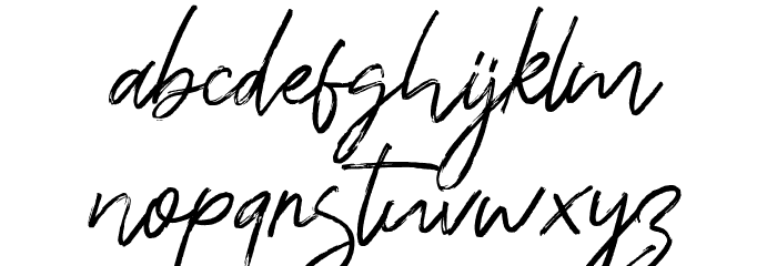 Ranget Font LOWERCASE