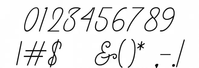 RanggaScript Font OTHER CHARS