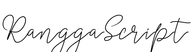 RanggaScript  नि: शुल्क फ़ॉन्ट्स डाउनलोड