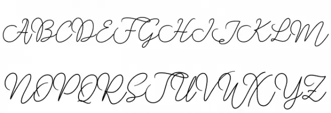 RanggaScript Schriftart Groß