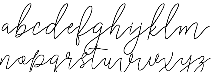 RanggaScript Font LOWERCASE
