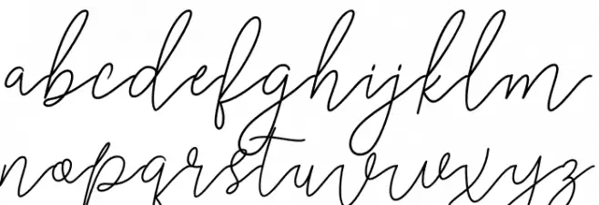 RanggaScript फ़ॉन्ट लोअरकेस