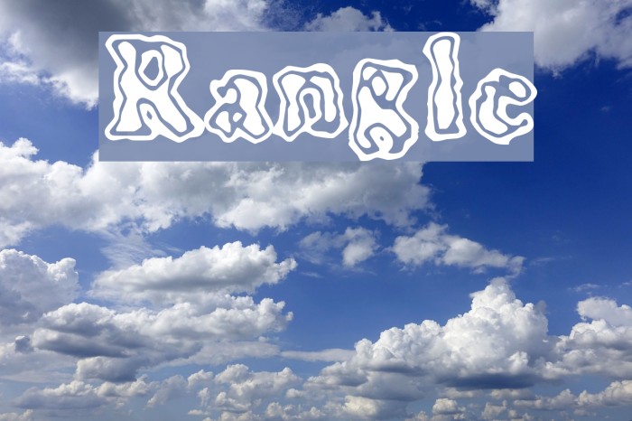 Rangle Font examples