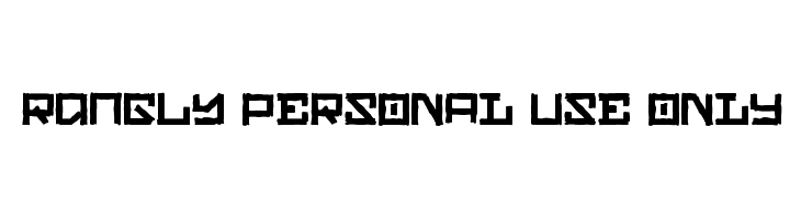 Rangly PERSONAL USE ONLY  Frei Schriftart Herunterladen