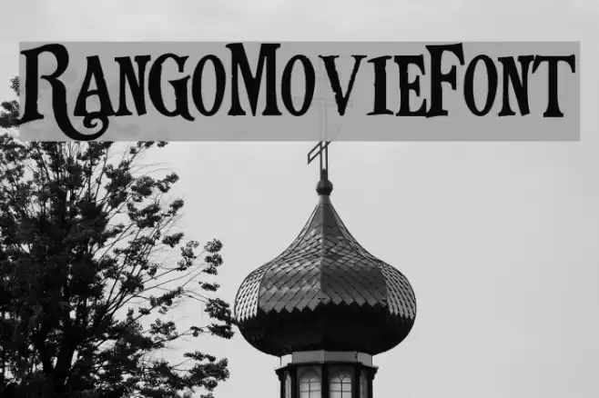 RangoMovieFont Fuentes examples