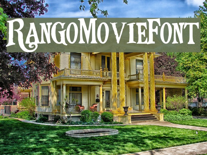 RangoMovieFont Font examples