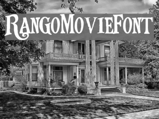 RangoMovieFont Fuentes examples