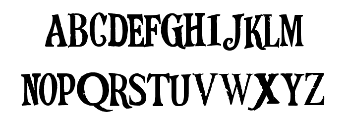 RangoMovieFont Font LOWERCASE